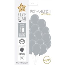 PickABunch 30cm Balloon Matte Grey P18