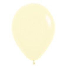 PickABunch 12cm Balloon Matte Pastel Yellow P20
