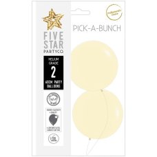 PickABunch 60cm Balloon Matte Pastel Yellow P2