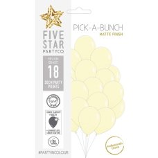 PickABunch 30cm Balloon Matte Pastel Yellow P18