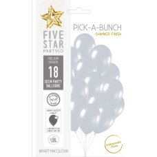 PickABunch 30cm Balloon Shimmer Silver P18