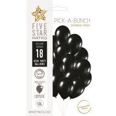 PickABunch 30cm Balloon Shimmer Black P18
