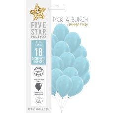 PickABunch 30cm Balloon Shimmer Pearl Blue P18