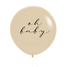 FS BALLOON 60CM OH BABY WHITE SAND P1