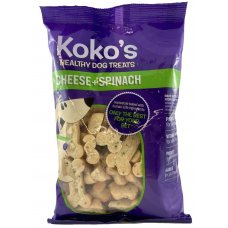 Koko Dog Treats Cheese & Spinach 300g Box 9