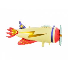 Party Deco Foil Balloon Lightning Plane 1pkt 91x39CM