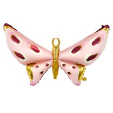 Party Deco Foil Balloon Pink Butterfly 1pkt 120x87cm
