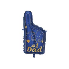Foil balloon #1 Dad 44 x 82 cm 1 pkt