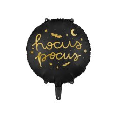 Party Deco Foil Balloon Black Hocus Pocus 1pk 45cm