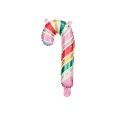 Party Deco Foil Balloon Pastel Candy Cane 5pk 19x35cm