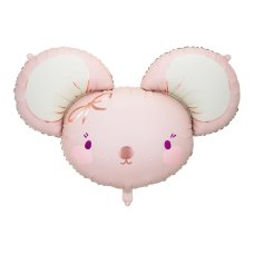Party Deco Foil Balloon Mouse Light Pink 96x64cm