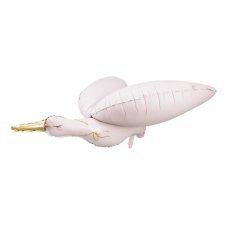 Party Deco Foil Balloon Stork Light Pink 1pk 103x60cm