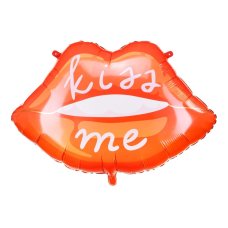 Party Deco Foil Balloon Lips Kiss Me 86.5x65cm
