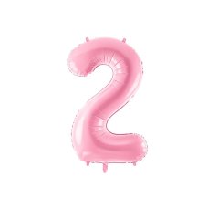Party Deco Foil Balloon Number #2 86cm Pink 1pk