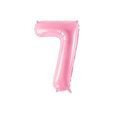 Party Deco Foil Balloon Number #7 86cm Pink 1pk