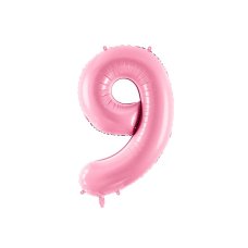 Party Deco Foil Balloon Number #9 86cm Pink 1pk