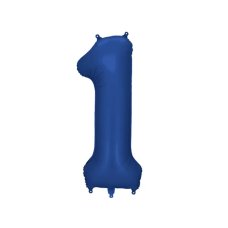 Party Deco Foil Balloon Number #1 86cm Navy 1pk