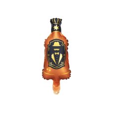 Party Deco Foil Balloon Whisky Bottle 1pk 27x12cm