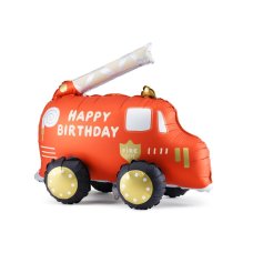 Party Deco Foil Balloon Fire Truck 67x53 1pktcm