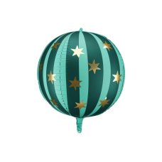 Party Deco Foil Balloon Round Starry Ball Green 75cm 1pk