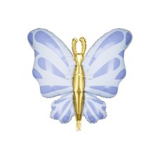 Party Deco Foil Balloon Butterfly 69x69cm Blue 1pk