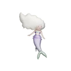 Party Deco Foil Balloon Mermaid 72x52cm 1pk