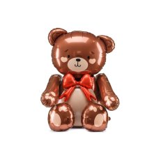 Party Deco Foil Balloon Standing Teddy Bear 75x84CM