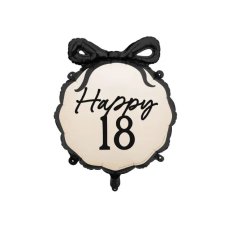 Party Deco Foil Balloon Round Happy ''18'' 47x53cm 1pk