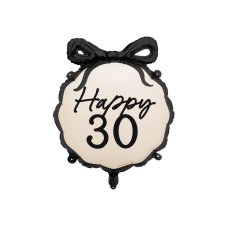 Party Deco Foil Balloon Round Happy ''30'' 47x53cm 1pk