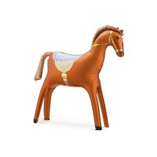 Party Deco Foil Balloon Horse Brown 112x97CM