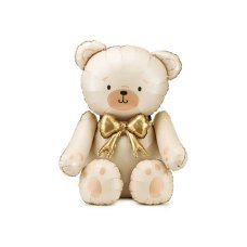 Party Deco Foil Balloon Bear Cream 75x84cm