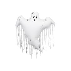 Party Deco Foil Balloon Ghost With Tassels 1pkt 93x86cm