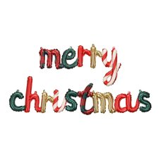 Party DecoScript Merry Christmas 143x25cm 1pk