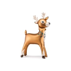 Party Deco Standing Foil Balloon Reindeer 65x105cm 1pk
