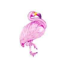 Party Deco Foil Balloon Pink Standing Flamingo 1pkt 70x95CM