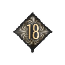 Foil Balloon ''18'' 46x46 cm 1 pkt