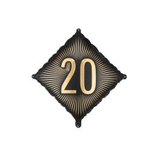 Foil Balloon ''20'' 46x46 cm 1 pkt