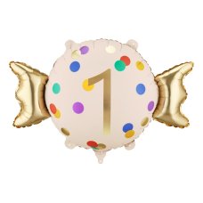 Foil balloon Candy ''1'' 61x37 cm 1 pkt