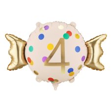 Foil balloon Candy ''4'' 61x37 cm 1 pkt
