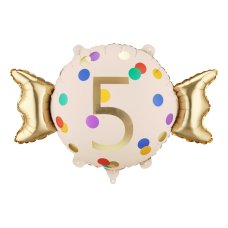 Foil balloon Candy ''5'' 61x37 cm 1 pkt