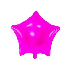 Party Deco Foil Balloon Star 48cm Met. Dark Pink 1pk