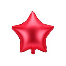 Party Deco Foil Balloon Star 48cm Satin Red 1pkt