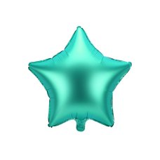 Party Deco Foil Balloon Star 48cm Satin Green 1pk