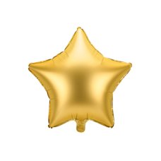 Party Deco Foil Balloon Star 48cm Satin Gold 1pkt