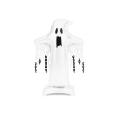 Party Deco Foil Balloon Standing Ghost XXL White 109x165cm 1pkt