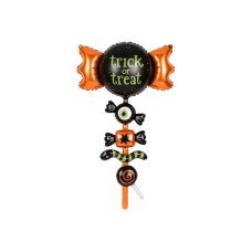 Party Deco Foil Balloon Trick or Treat 60x100m 1pkt
