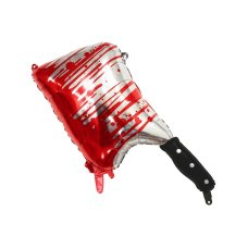 Party Deco Foil Balloon Cleaver with Blood 37x89cm 1pkt