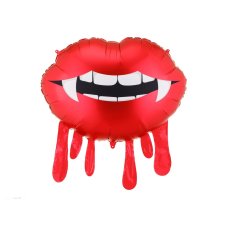 Party Deco Foil Balloon Bleeding Lips Red 92x60cm 1pkt