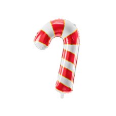 Party Deco Foil Balloon Candy Cane Red 1pkt 50x82CM