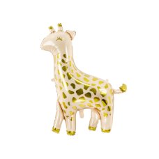 Party Deco Foil Balloon Matte Giraffe with Gold Spots 1pkt 100x120CM